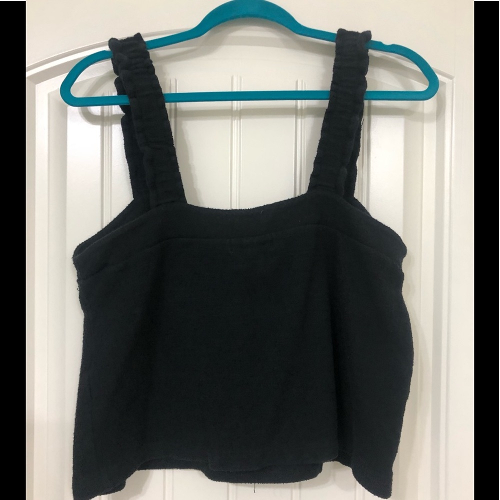 3/ FOR $20 DEAL Madewell Black Tie Front Tank LG - Picture 8 of 9
